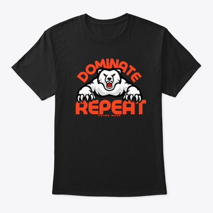 Black dominate unisex short sleeve t-shirt