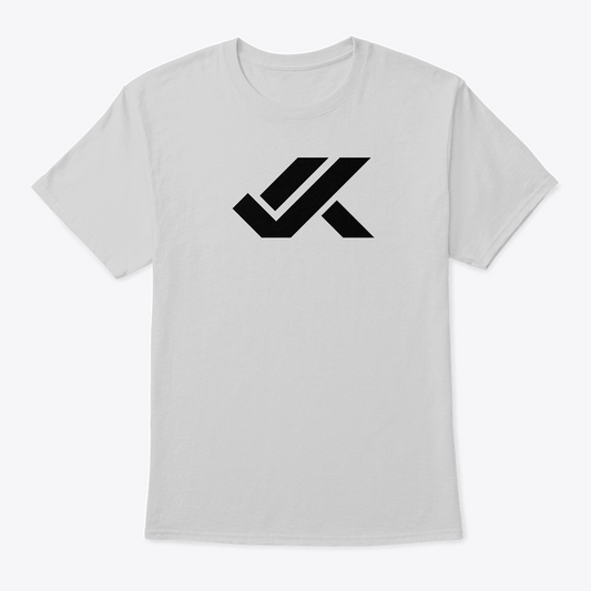 white kavex icon black short sleeve t-shirt